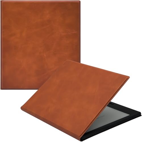 GOVTVA Magnetic Leather Case for 7'' Onyx Boox Go 7 / Boox Tablet Go Color 7 (Gen II/Gen I 2025/2024) /Boox Page Ultra-Thin Lightweight Cover with Auto Sleep/Wake & Magnetic Closure (Vintage Brown) - Image 1