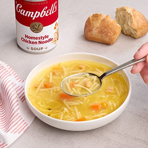 Campbell'S Campbell’s Condensed Homestyle Chicken Noodle Soup, 10.5 Ounce Can (Pack of 12) - Image 3