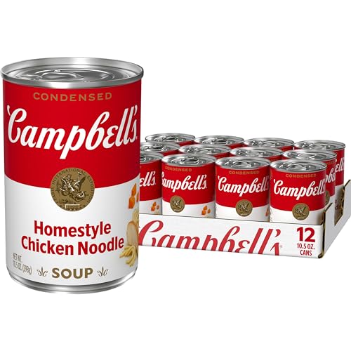 Campbell'S Campbell’s Condensed Homestyle Chicken Noodle Soup, 10.5 Ounce Can (Pack of 12) - Image 1