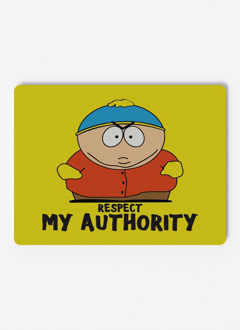 LOUD UNIVERSE Rectangular Desk Mouse Pad Eric Cartman Respect My Authority Quote Non-Slip Rubber Base Mouse Pad - Image 1