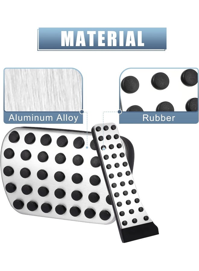 X AUTOHAUX 2Pcs Gas And Brake Pedals Pads Cover Anti-Slip For Mercedes-Benz - Image 5