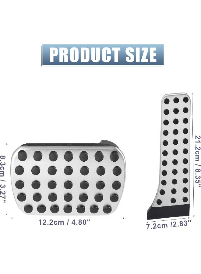 X AUTOHAUX 2Pcs Gas And Brake Pedals Pads Cover Anti-Slip For Mercedes-Benz - Image 4