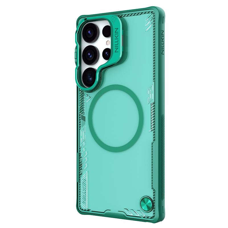 Nillkin For Samsung Galaxy S25 Ultra 5G Ice Air Prop Series Magsafe Magnetic Frame Version Phone Case(Green) - Image 3
