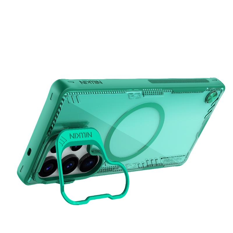 Nillkin For Samsung Galaxy S25 Ultra 5G Ice Air Prop Series Magsafe Magnetic Frame Version Phone Case(Green) - Image 4