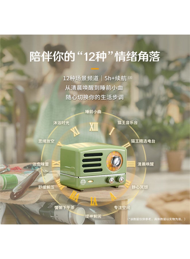 Wifi Wireless Portable Bluetooth Retro Mini Home Metal Subwoofer Exquisite Small Speaker - Image 4