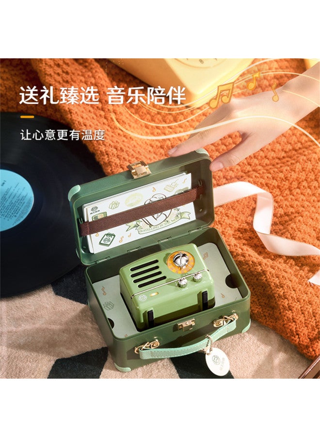 Wifi Wireless Portable Bluetooth Retro Mini Home Metal Subwoofer Exquisite Small Speaker - Image 3