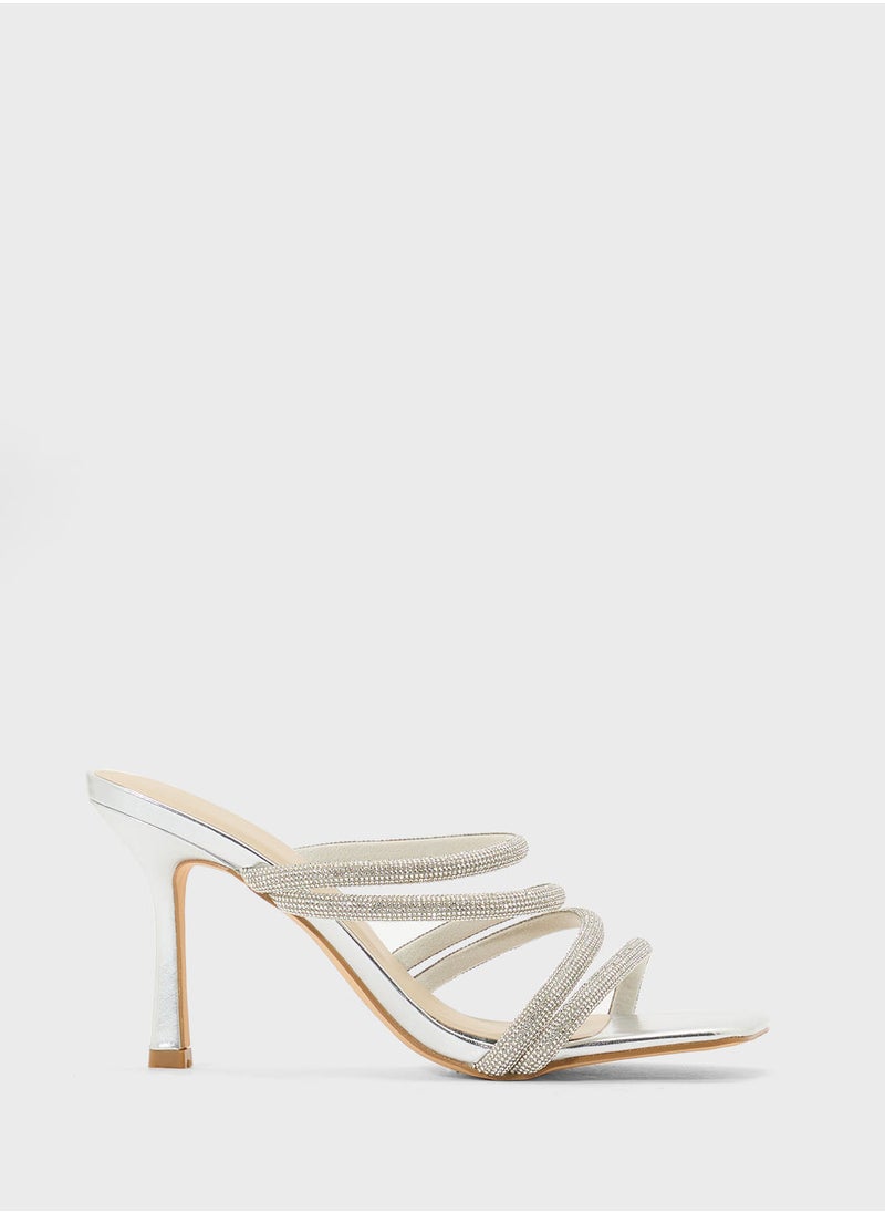 Truffle Stud Detail Dousie Strap Pump  - Image 1