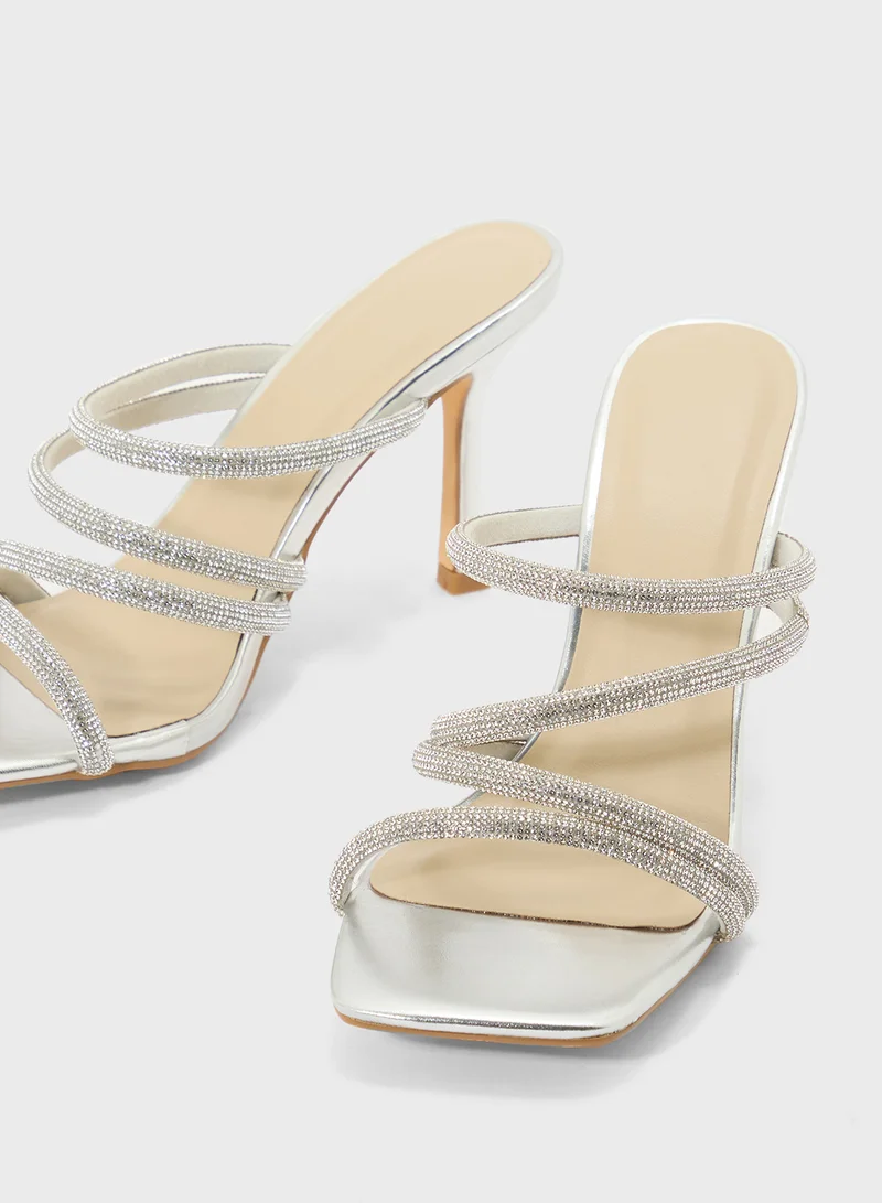 Truffle Stud Detail Dousie Strap Pump
