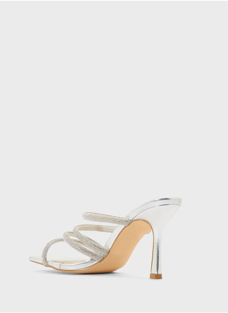 Truffle Stud Detail Dousie Strap Pump  - Image 3