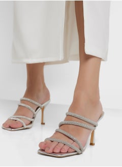 Truffle Stud Detail Dousie Strap Pump  - Image 5