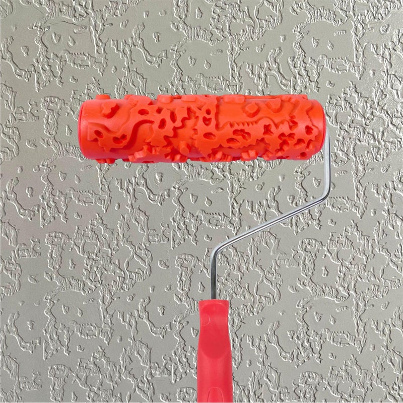 Nichiyo 7'' Patterned Roller for Wall Decoration Classic Brick Embossing Texture Rubber Roller(EG323T-A) - Image 1