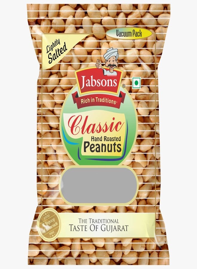 Jabsons Classic Hand Roasted Peanuts 150g | Traditional Bharuchi Style Snack | High in Protein | Healthy Namkeen, Protein Snack, Indian Munchies | Anytime Snack - Image 1