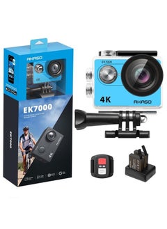 Akaso EK7000 4K30FPS Action Camera Ultra HD Underwater Camera 170 Degree Wide Angle 98FT Waterproof Camera Blue  - Image 1