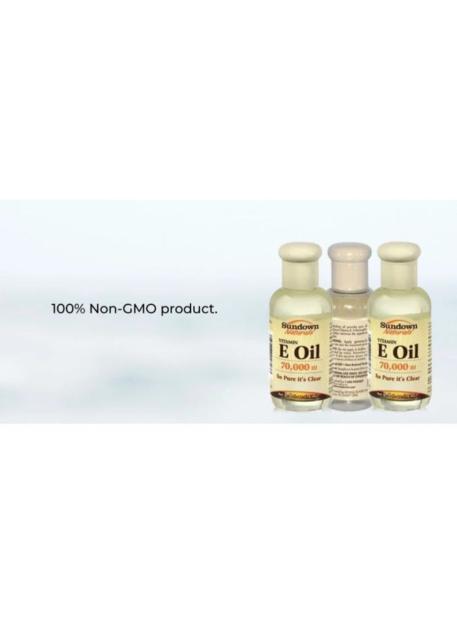 سن داون ناتشورالز 3عبوات زيت فيتامين E للبشرة 70,000 IU الحجم 75x3مل - Image 3