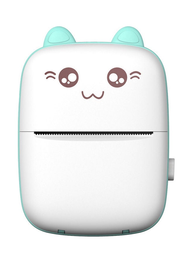 Mini Portable Thermal Printer Blue/White - Image 1