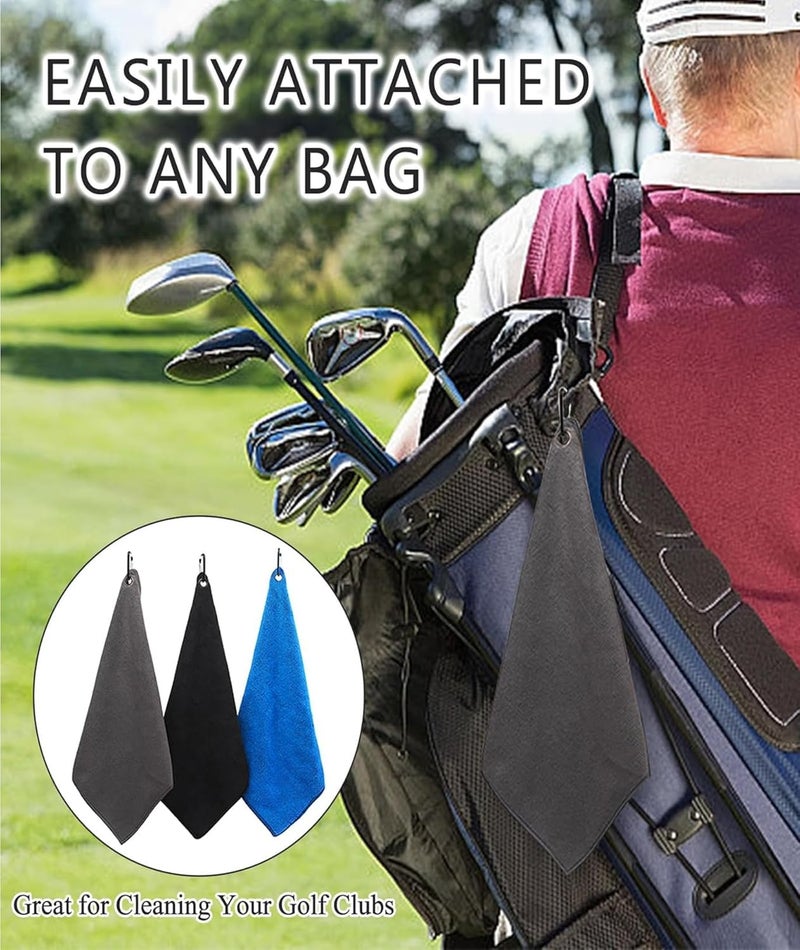 RupeeRise 3Pcs Golf Kit,Golf kit for Golf with Clip,Material for Golf Cleaning, Ideal for Golf Course,Gym,and Outdoor Activities - Image 4