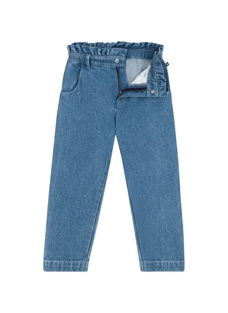 بيتي باتو Girls' straight denim trousers