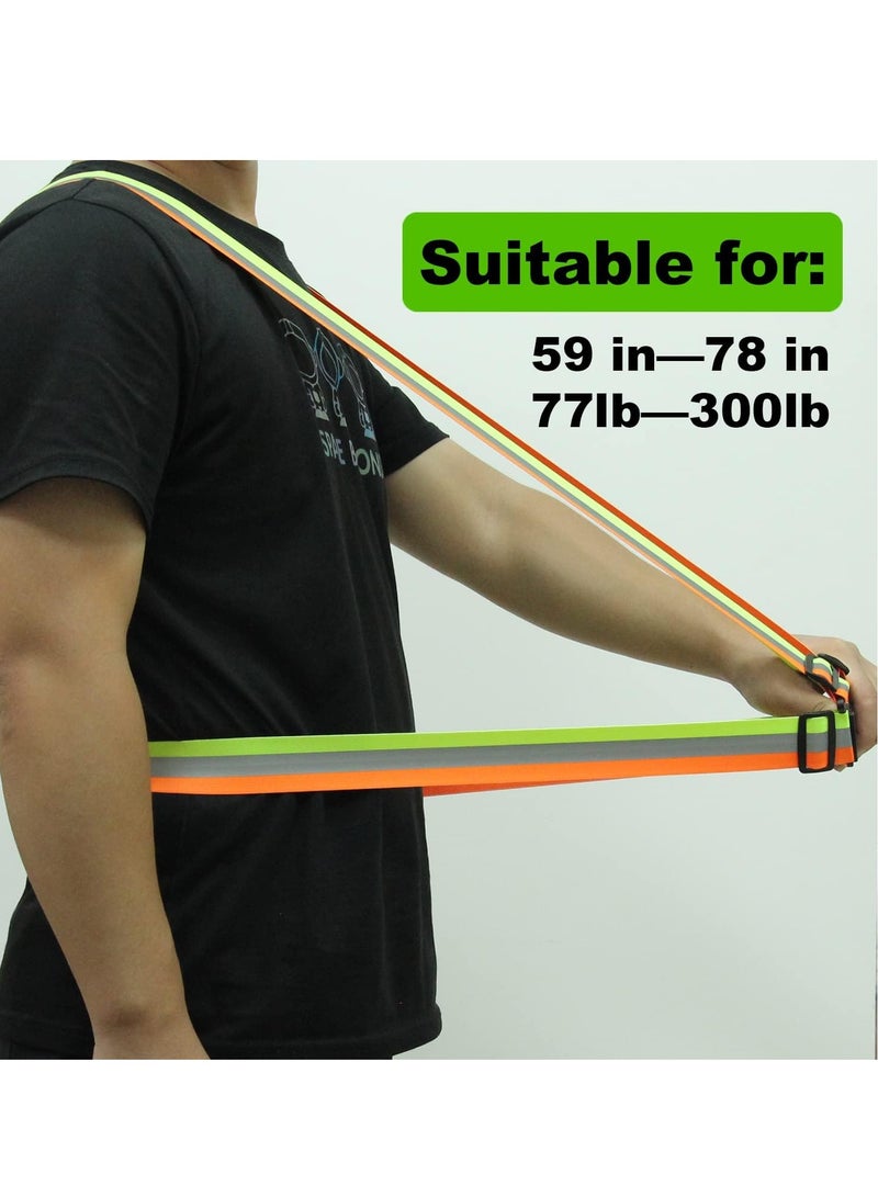 Meetion 1pc Womens Mens Reflective Running Vest Lightweight Adjustable, Highly Visible Safety Night Running Vest Elastic Straps for Run, Jogging, Night Ride, Dog Walking  - Image 4