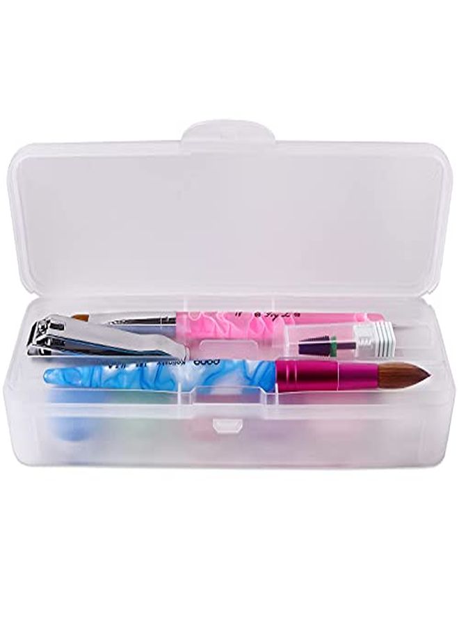 Beauticom Frosted Doublelayer Personal Storage Case For Professional Nail Art Pens Nail Brush Tools Storage Box Container Case Box - Image 2
