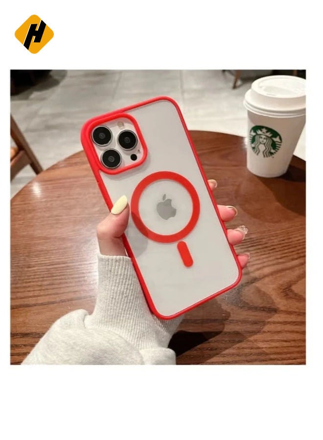 HuHa iPhone 13 Pro Max with MagSafe and Anti-Yellowing Coating Slim Fit Lightweight Cover Supports Mag Safe Accessories  - Image 1