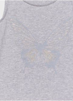 Wheat Little Butterfly Tank Top  - Image 3