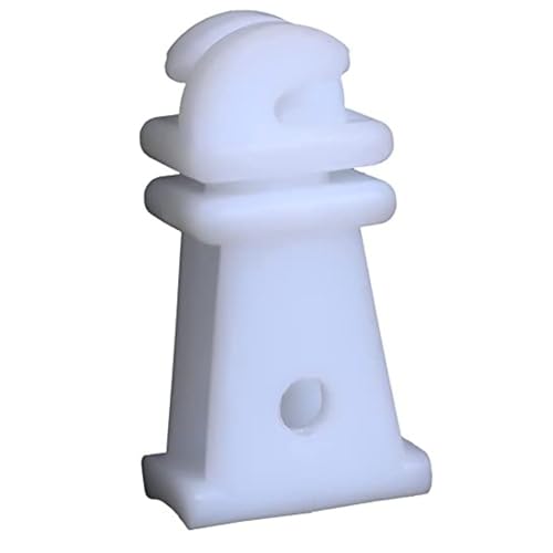 Agriansh Heavy Plastic Insulator Used for Solar Zatka Machine Fencing with Clutch Wire Also Used for Fencing in Farm| Industrial Park| Garden| Home| White Heavy Plastic Insulator Pack of 100 - Image 1