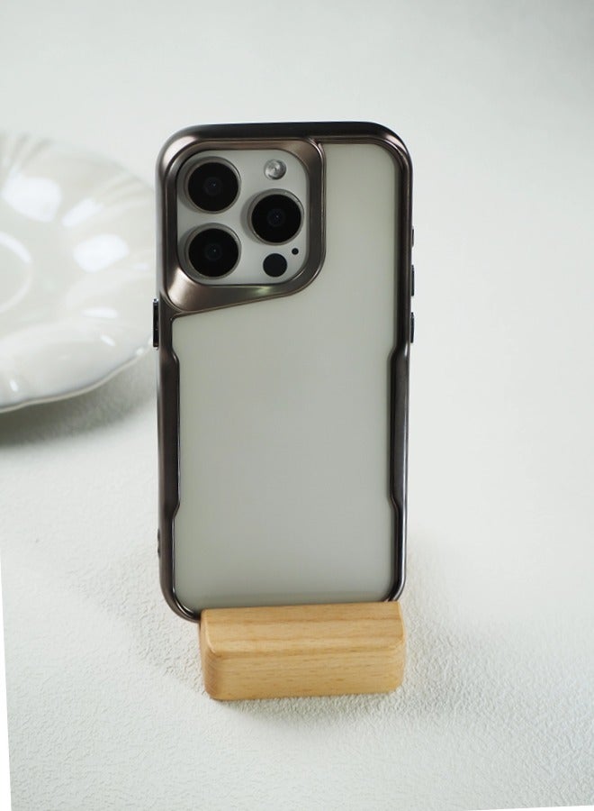 ShebSheb iPhone 15 Pro Max Case, Non-Yellowing Shockproof Phone Bumper Cover, Anti-Scratch Clear Back  - Image 1