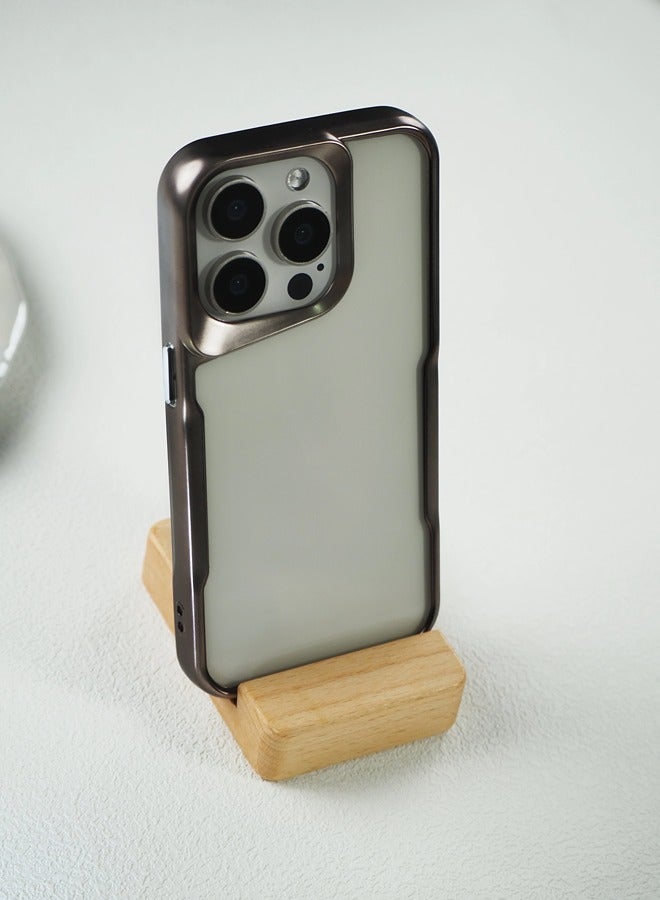 ShebSheb iPhone 15 Pro Max Case, Non-Yellowing Shockproof Phone Bumper Cover, Anti-Scratch Clear Back  - Image 2