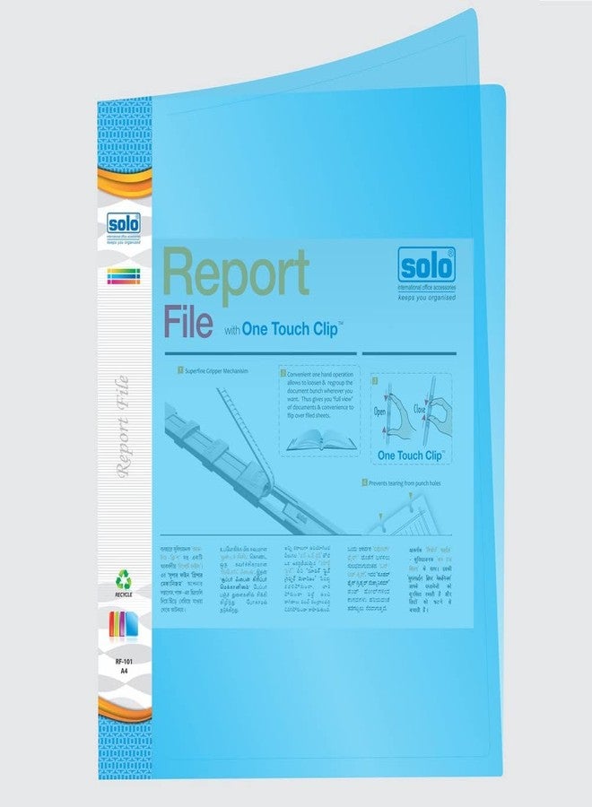 Solo RF-101 Report File A4 - Super Line Transparent Blue, Pack of 12 - Image 2