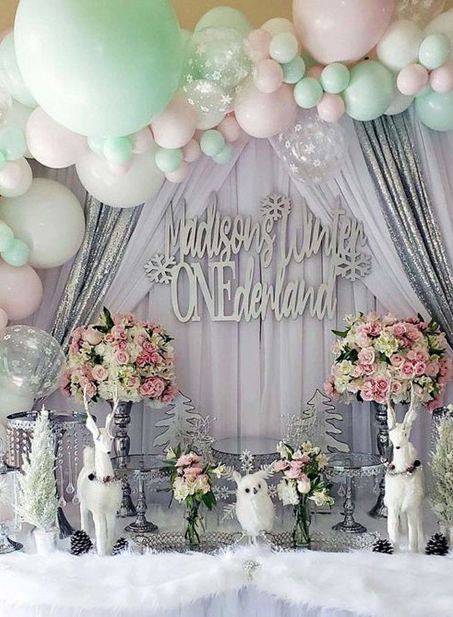 SoarDream Wedding Backdrop Curtains 2 Panel 5ft x 10ft Grey Polyester Backdrop Drapes for Birthday Party Decoration Ceremony Prom Stage Backdrop Curtain - Image 2