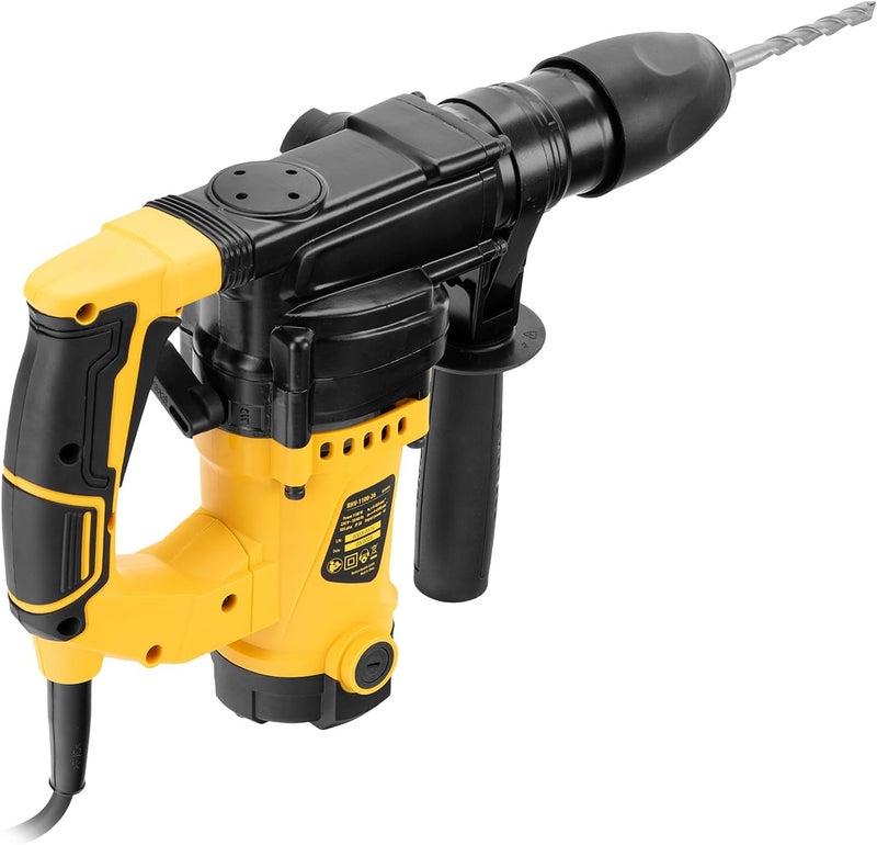 DENZEL 1100W Electric Rotary Hammer Drill, Powerful SDS Rotary Hammer for Drilling & Chiseling - Image 4