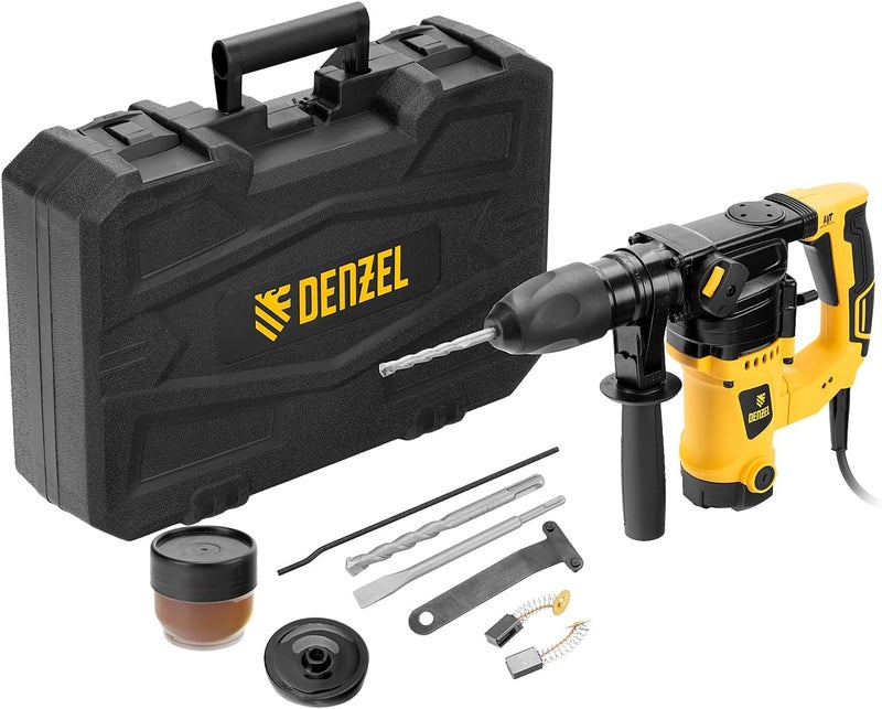 DENZEL 1100W Electric Rotary Hammer Drill, Powerful SDS Rotary Hammer for Drilling & Chiseling - Image 1
