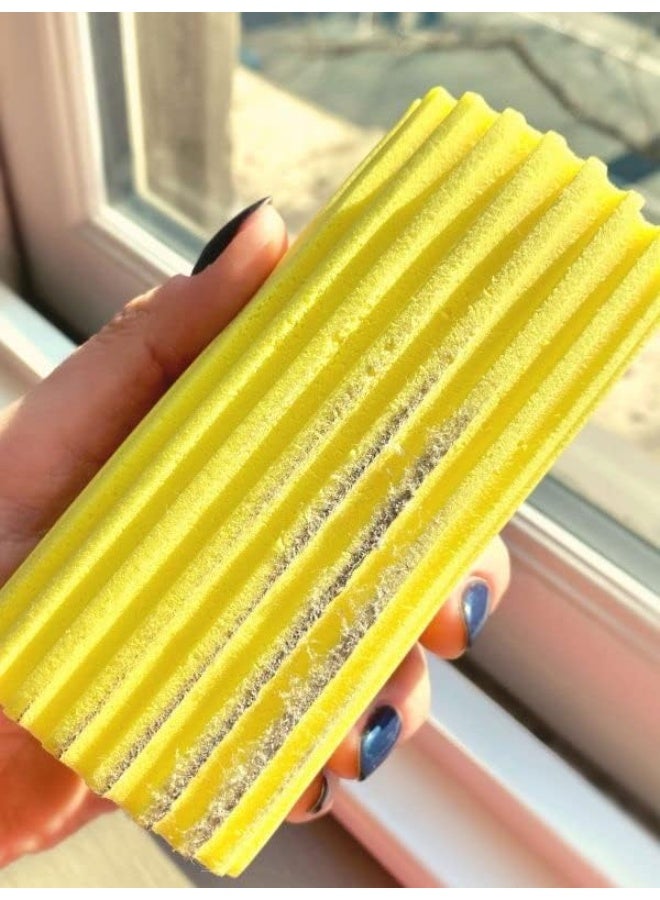 Scrub Daddy Scrub Daddy Damp Duster, Magical Dust Cleaning Sponge, Dusters for Cleaning, Venetian & Wooden Blinds Cleaner, Vents, Radiator, Skirting Boards, Mirrors, Dust Brush Tools, Home Gadgets, Grey  - Image 4