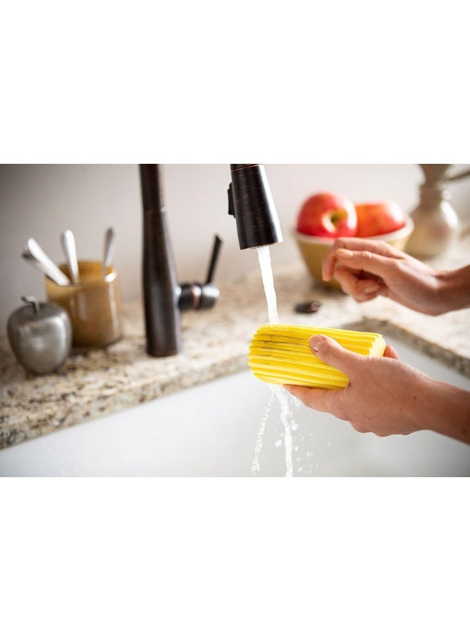Scrub Daddy Scrub Daddy Damp Duster, Magical Dust Cleaning Sponge, Dusters for Cleaning, Venetian & Wooden Blinds Cleaner, Vents, Radiator, Skirting Boards, Mirrors, Dust Brush Tools, Home Gadgets, Grey  - Image 5