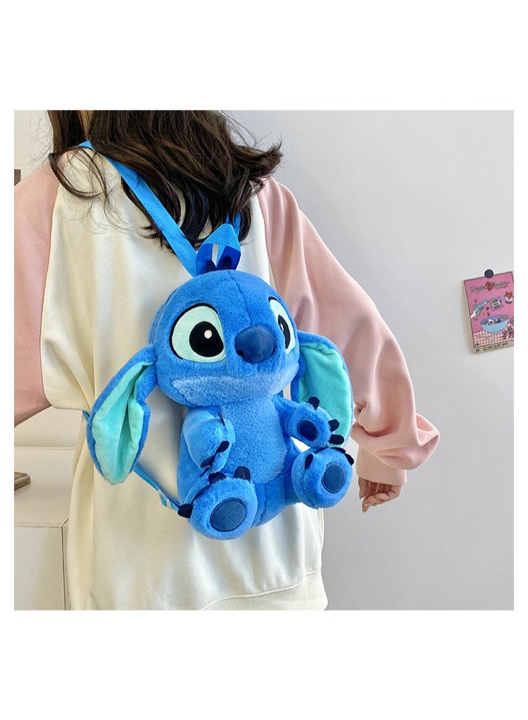 STITCH Blue Stitch backpack, crossbody bag, handbag, plush bag, children's toy bag - Image 4