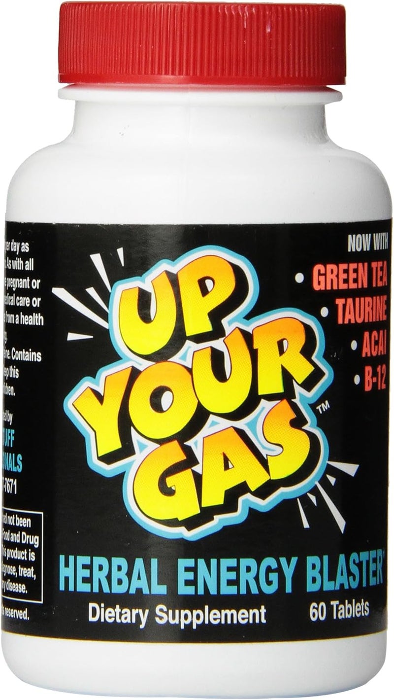 Hot Stuff Nutritionals UP Your Gas Herbal Energy Blaster Tablets 60 Count - Image 1