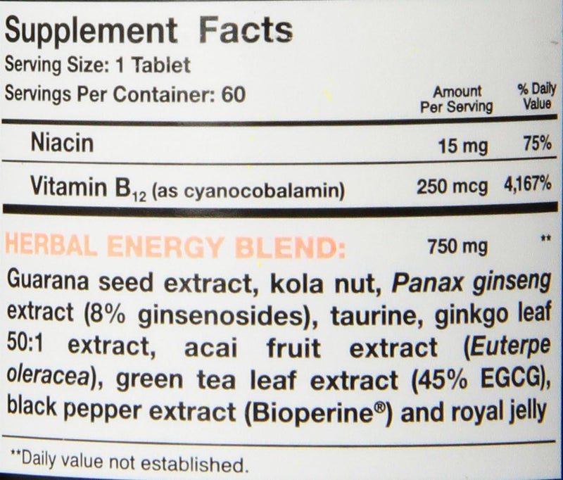 Hot Stuff Nutritionals UP Your Gas Herbal Energy Blaster Tablets 60 Count - Image 4