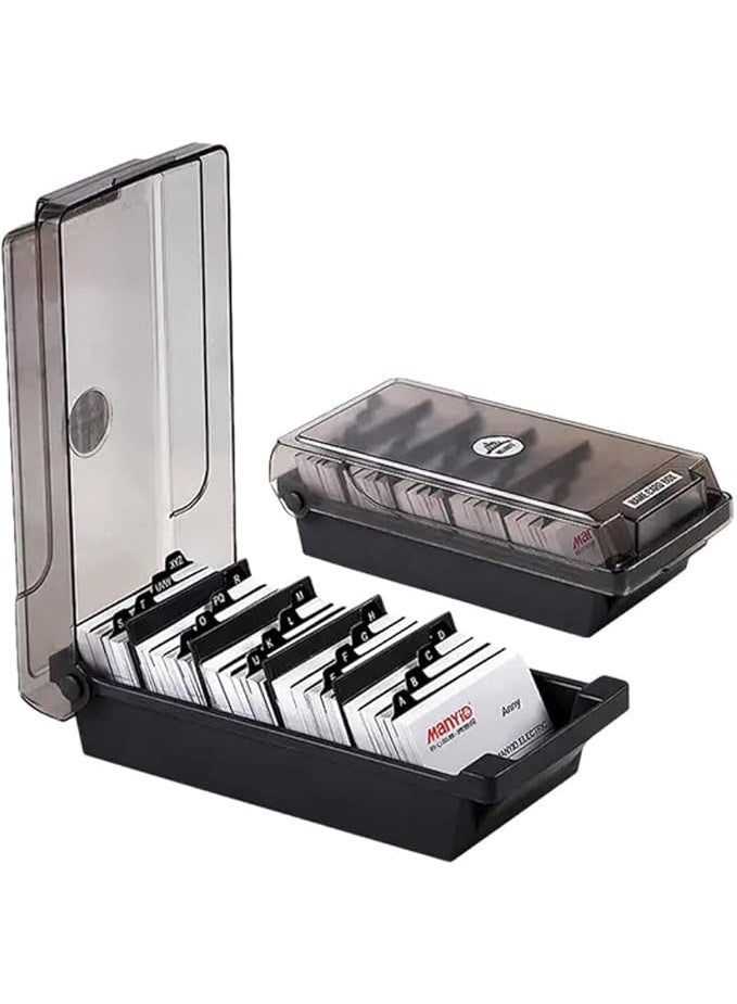 chrome Business Card Holder/Visiting Card Holder 500 Cards, Grey, Small - Image 4
