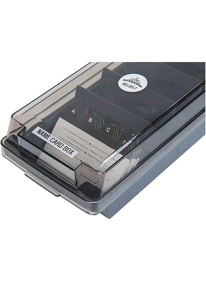 chrome Business Card Holder/Visiting Card Holder 500 Cards, Grey, Small - Image 3
