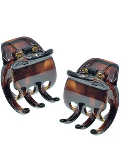 CAMILA Paris Nv123 French Hair Clip For Women Small Set Of 2 Tortoise Girls Hair Claw Clips Jaw. Fashion Durable Styling Hair Accessories For Women Strong Hold No Slip Grip Made In France  - Image 1