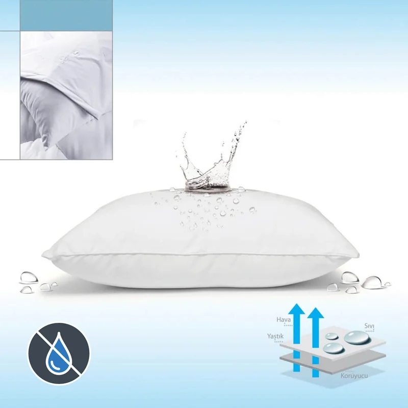Valoroso Tekstil Valoroso Textile 4 Pieces Micro Waterproof Pillow Protector | Waterproof Pillow Protector Set of 4