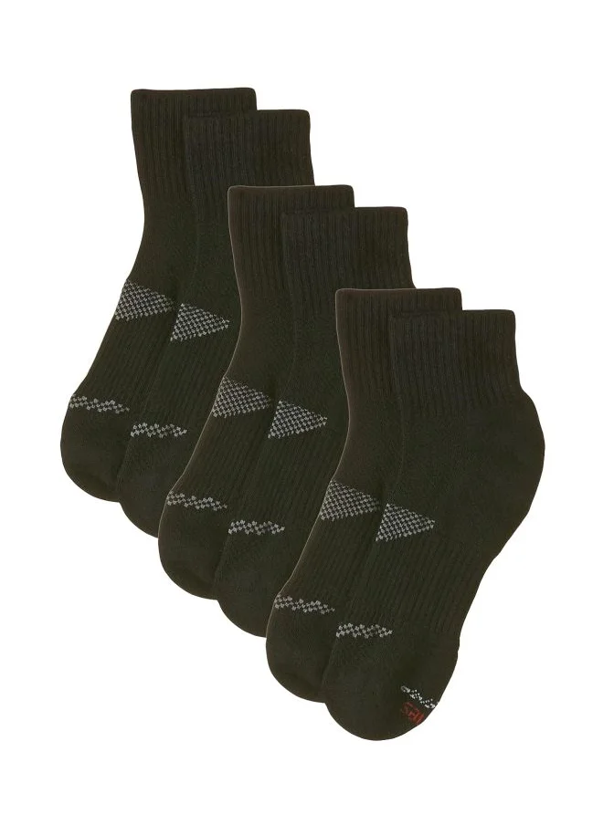 هينز Hanes Mens 316XT3 Performance Power Cool Ankle Socks Pack of 3 Size 6 12 Black L Black L