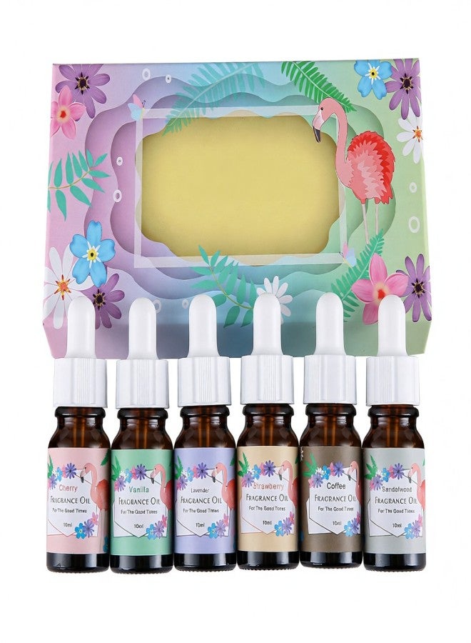 Essential Oils Aromatherapy Oil Gift Set 6 Pack 10ML for Diffuser Humidifier Massage Aromatherapy Relaxation Household Office - Image 1