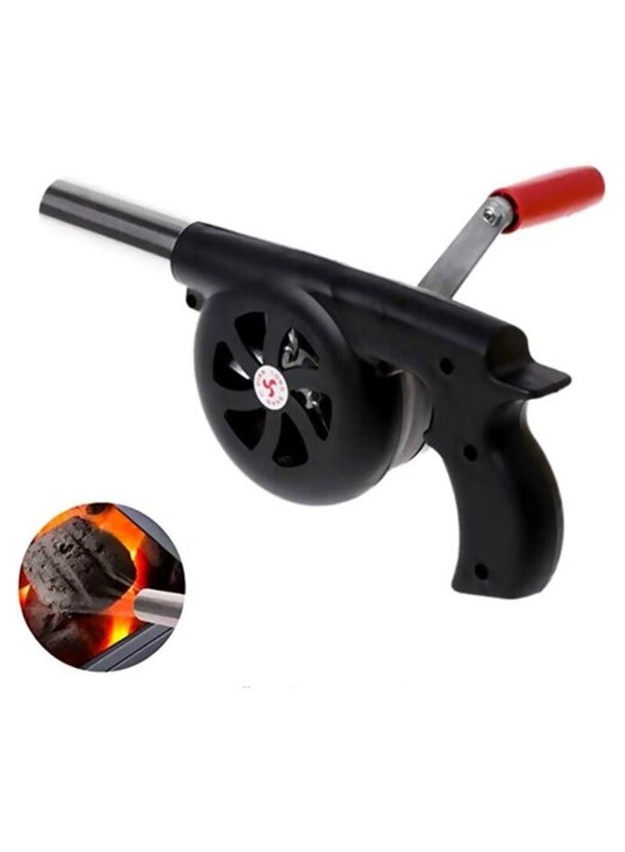 PROMASS Heavy Duty Jumbo Hand Powered Air Blower BBQ Fan Hand Crank Powered for Picnic Outdoor Camping(30cm-40W)  - Image 1