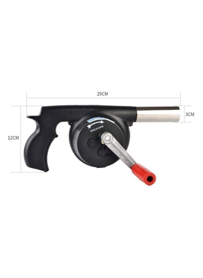 PROMASS Heavy Duty Jumbo Hand Powered Air Blower BBQ Fan Hand Crank Powered for Picnic Outdoor Camping(30cm-40W)  - Image 2