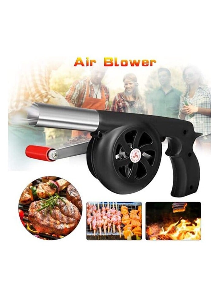 PROMASS Heavy Duty Jumbo Hand Powered Air Blower BBQ Fan Hand Crank Powered for Picnic Outdoor Camping(30cm-40W)  - Image 4