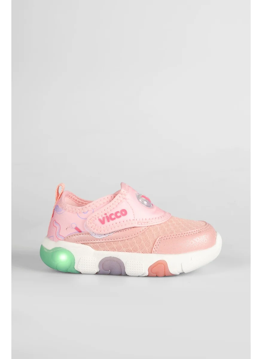 فيكو Sort Lighted Girls Preschool Powder Sneakers