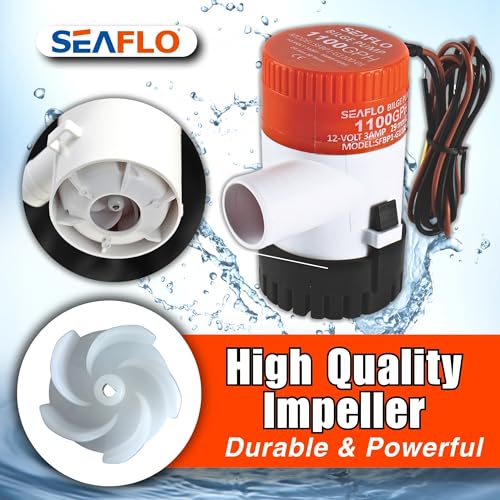 Seaflo 1100 GPH 12v Boat Marine Plumbing Electric Bilge Pumps - Image 2