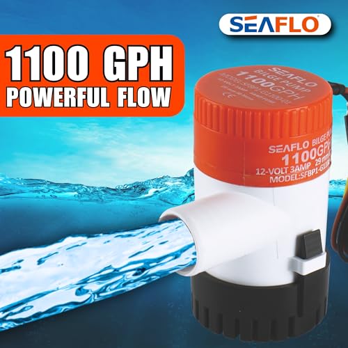 Seaflo 1100 GPH 12v Boat Marine Plumbing Electric Bilge Pumps - Image 3