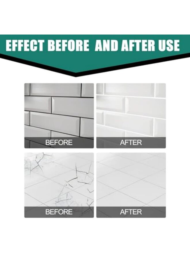 يُسلِّم معجون إصلاح بلاط السيراميك 100 مل سريع الجفاف مقاوم للماء طقم إصلاح حوض المرحاض، حوض الاستحمام الرخامي، إصلاح شقوق المرحاض لتجديد وإصلاح وتجديد - Image 4